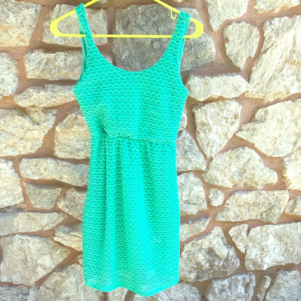 Cute Green Summer mini dress 👗